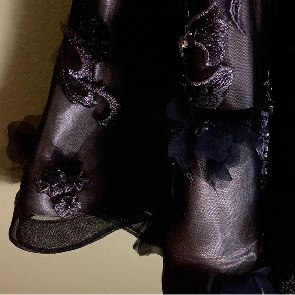 Jovani Black Embellished Backless Bustier Prom Dress Size 0 - Picture 11 of 13